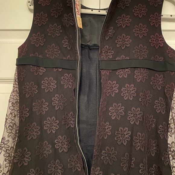 Vintage Darling Debs by Ruth EIB plum lace cocktail dress - Picture 5 of 6